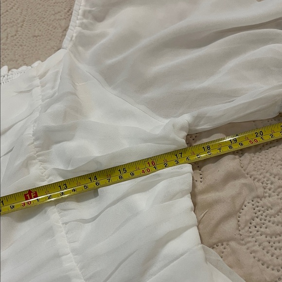 Altar'd State White Puff Sleeve Mini Dress - Picture 8 of 12